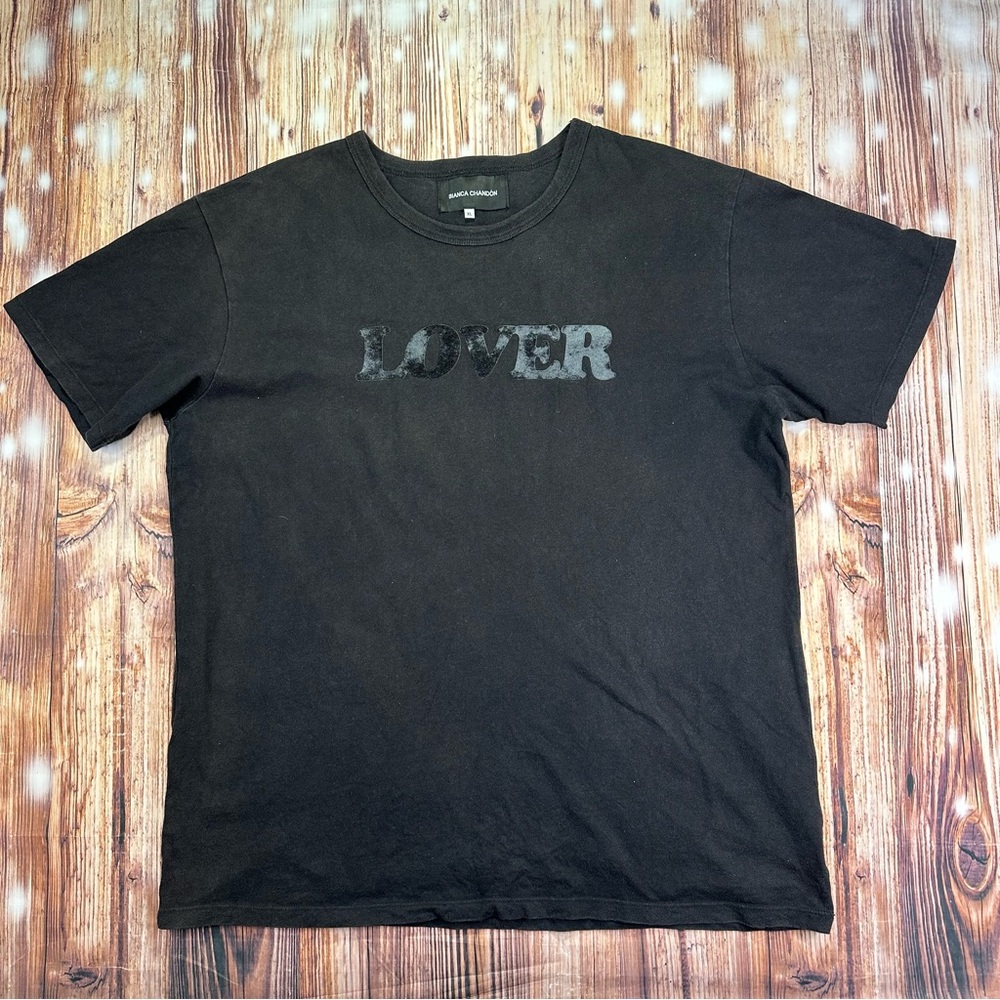Bianca Chandon Lover Graphic T-shirts In Black
Size XL Unisex